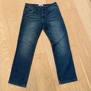 Paper Denim & Cloth Men’s Straight Jeans - Dark Blue Wash